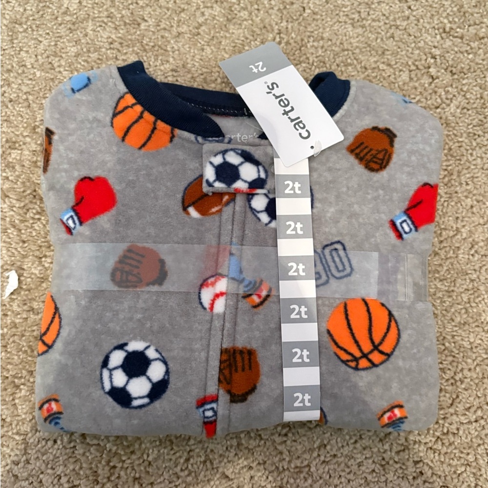 Carter's Gray Sports Pajama Set